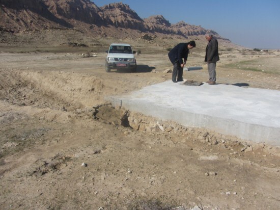 احداث و مرمت آب انبار عشايري توسط مديريت امور عشاير