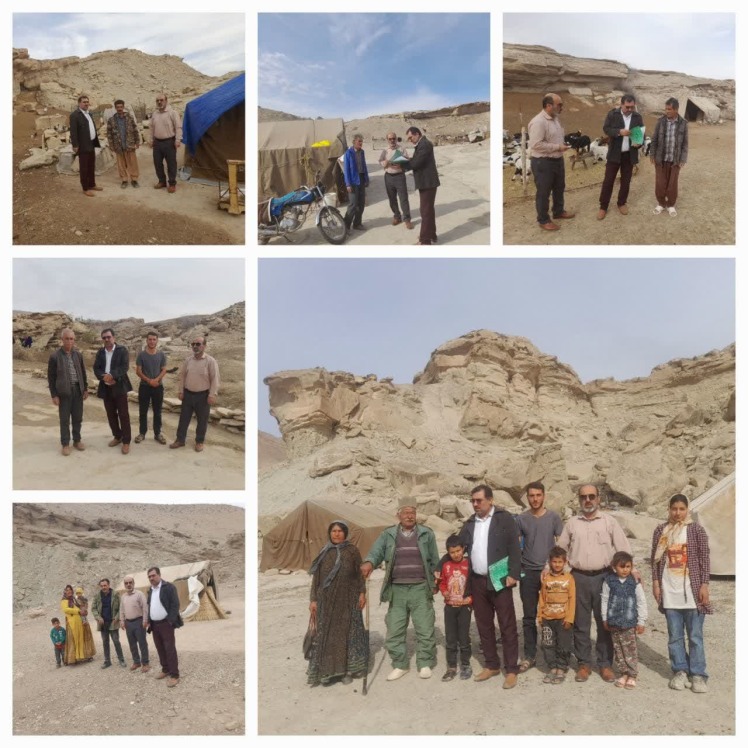 بازدید از مناطق عشایر بخش ارم