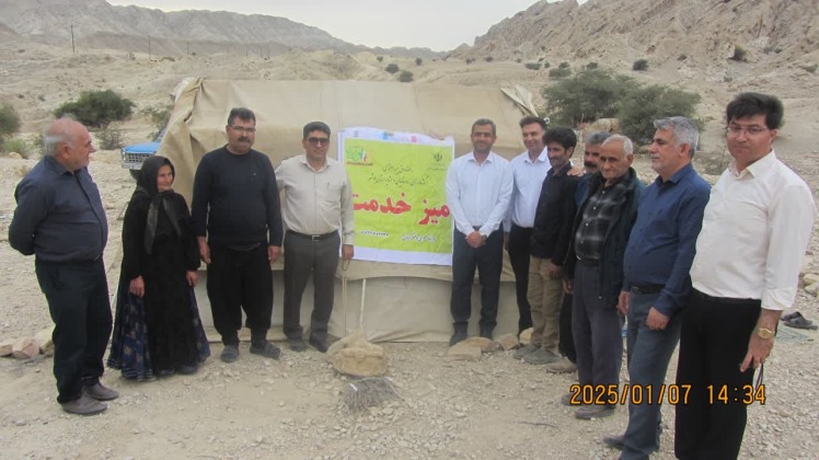 میزخدمت در مراتع عشایری شهرستان دشتی استان بوشهر برگزار شد